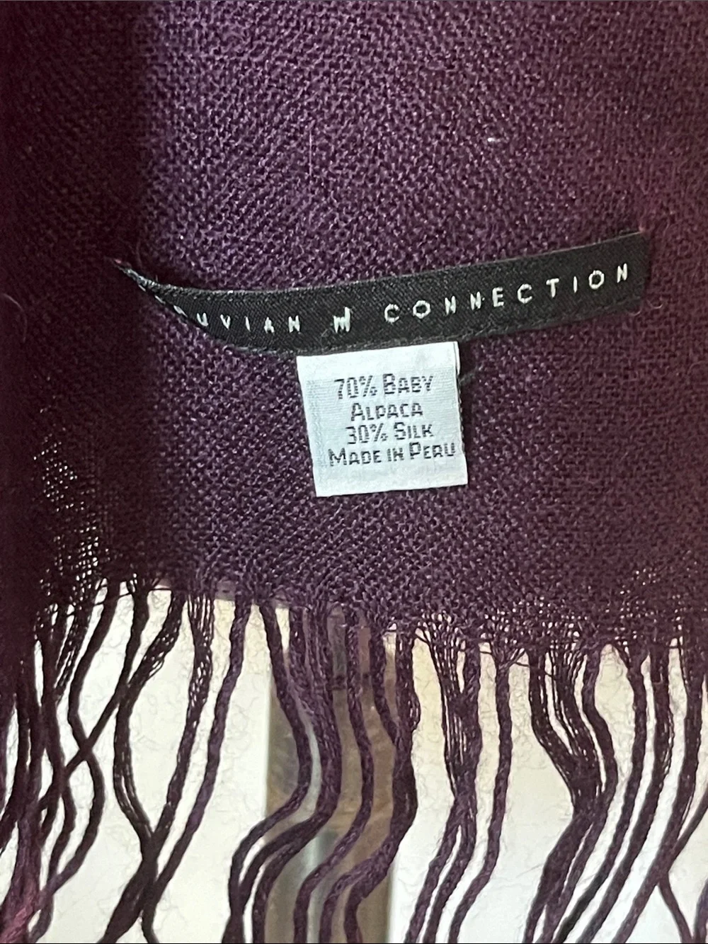 Alpaca silk scarf